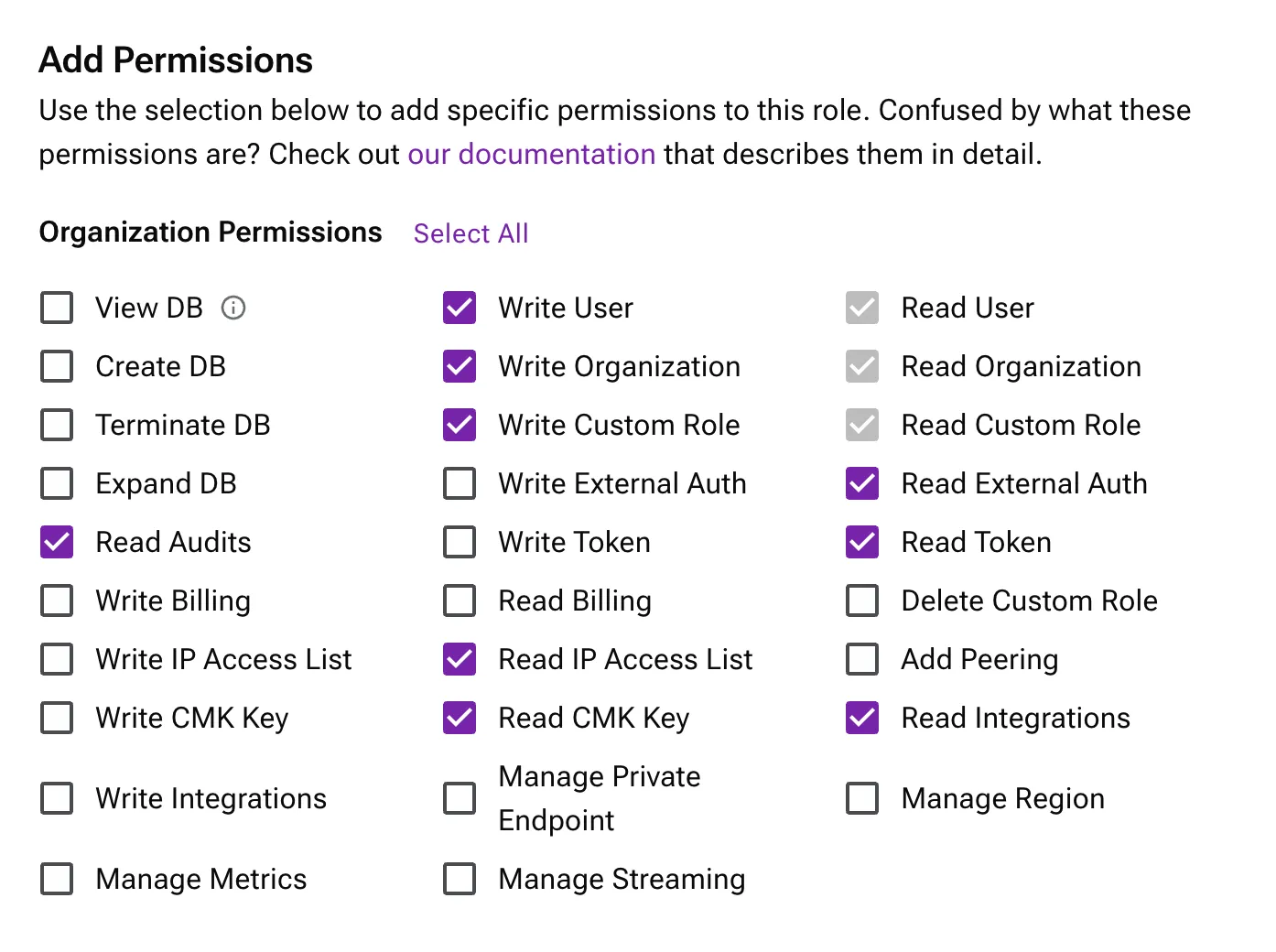 DataStax Permissions