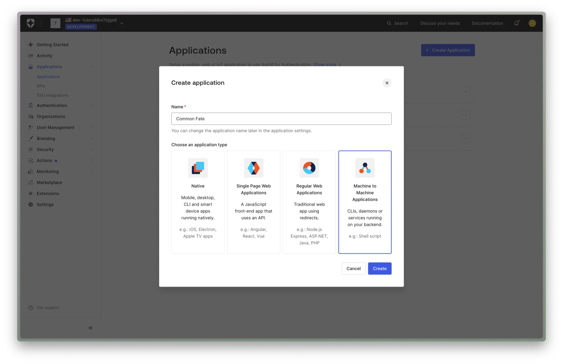 Auth0 Setup Step 2